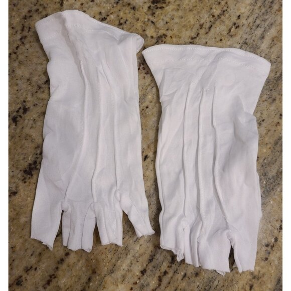 Fingerless White Gloves Art the Clown Costume Jason Freddy Leatherface Pennywise - Picture 1 of 11
